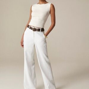 Carolina flare pant in stretch linen blend